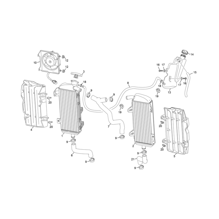 RADIATEUR SHERCO 250 SE-F FACTORY 2025